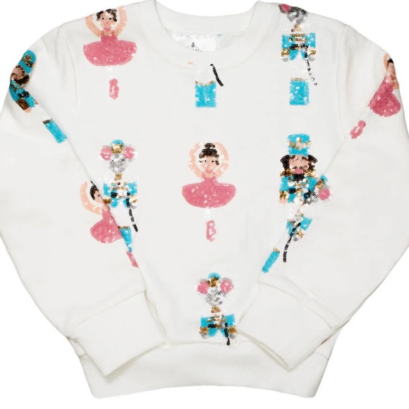 Belle Cher Other - NWT Belle Cher Sequined Nutcracker Sweatshirt Size 10